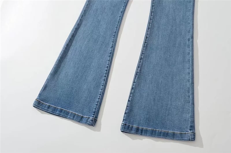 Denim Bootleg Pants for Women