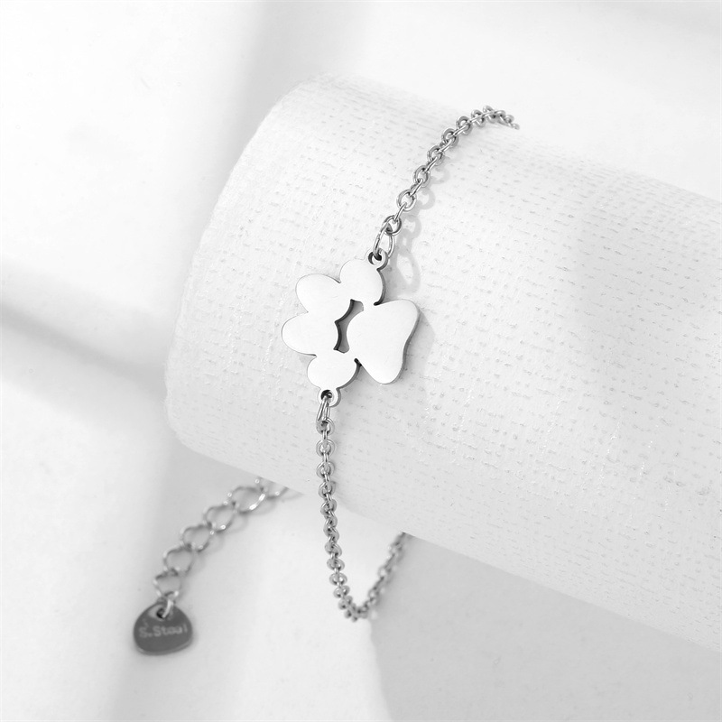 Stainless Steel Dog's Paw Bracelet - Image 1