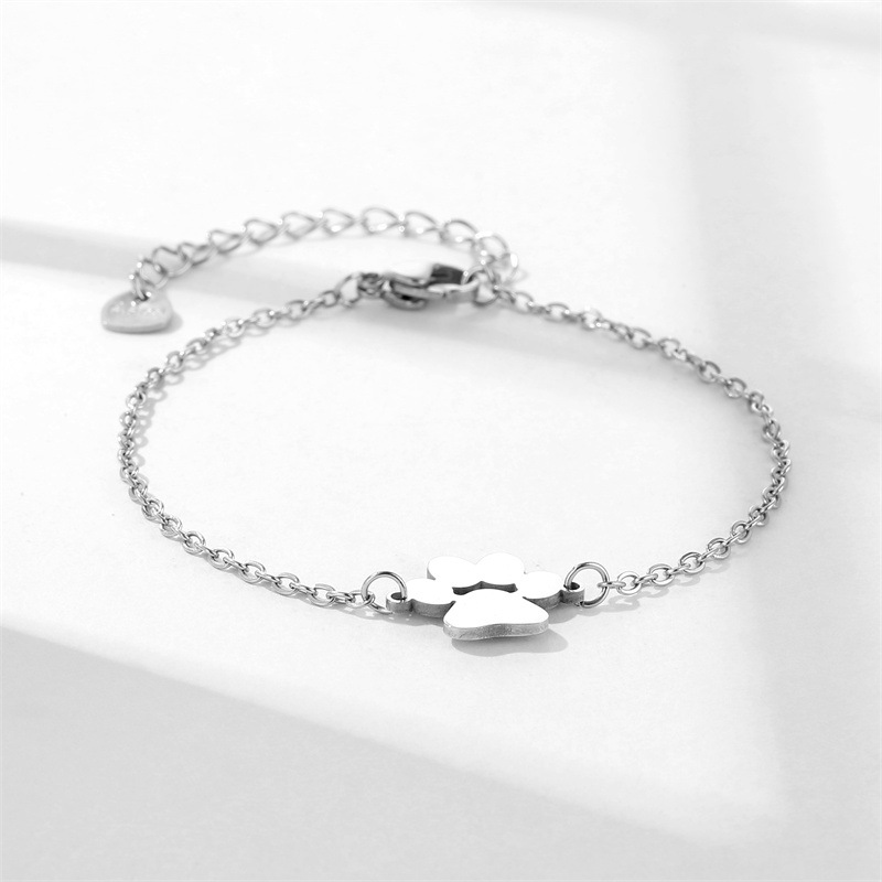 Stainless Steel Dog's Paw Bracelet - Image 3