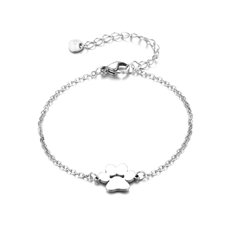 Stainless Steel Dog's Paw Bracelet - Image 5