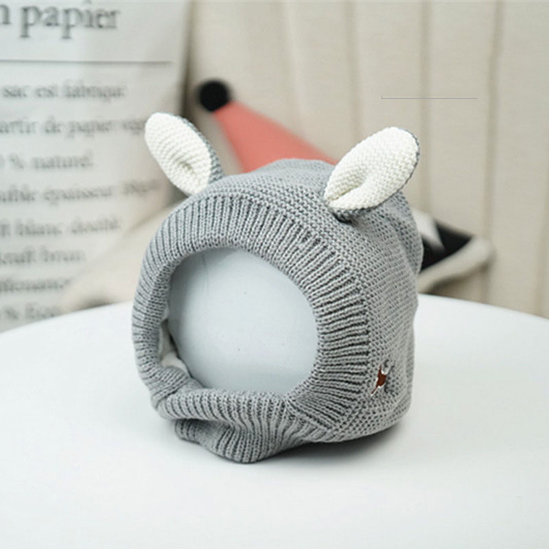 Knitted Rabbit Ear Pet Hat