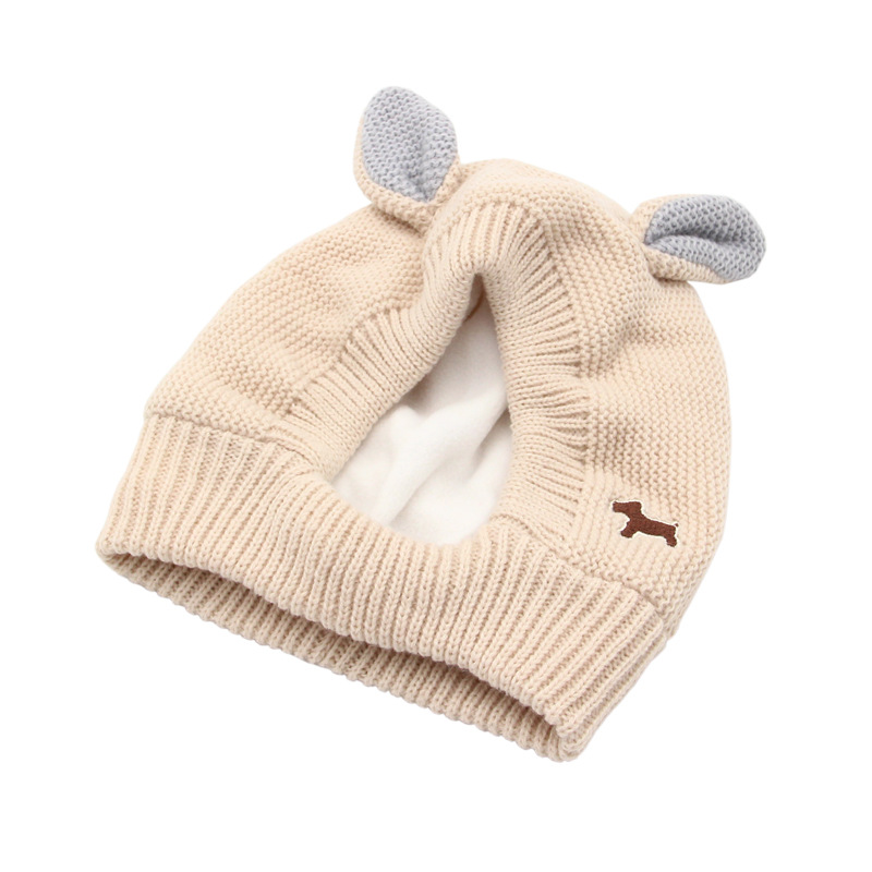 Knitted Rabbit Ear Pet Hat