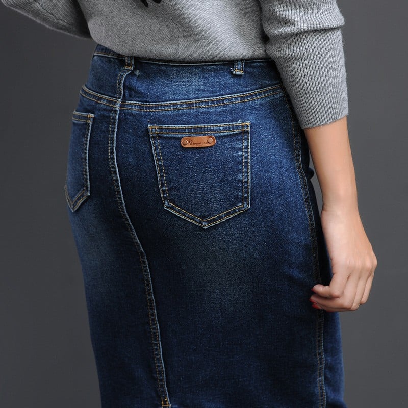Women's Denim Skirt Image 5