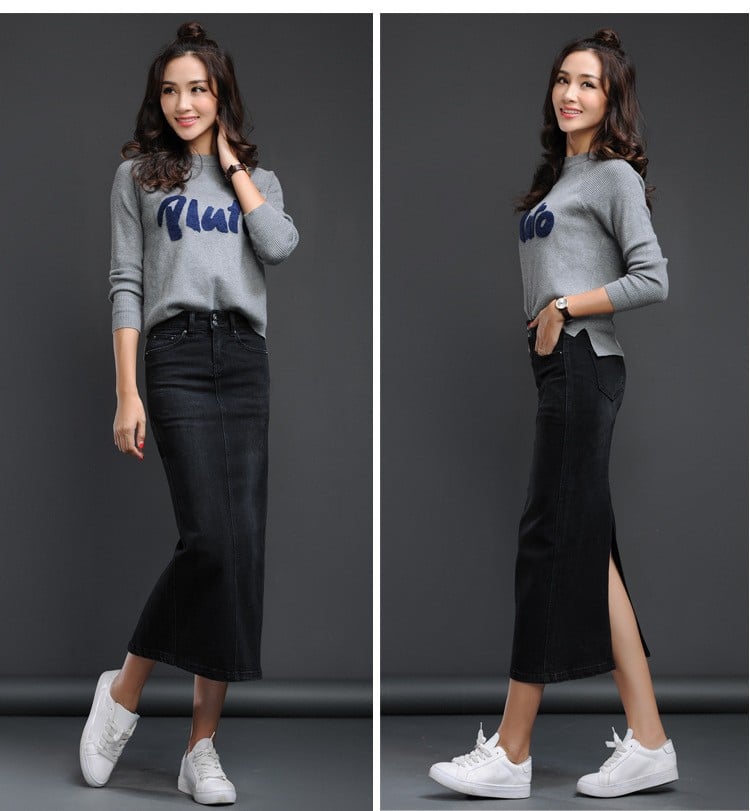 Women's Denim Skirt Image 2