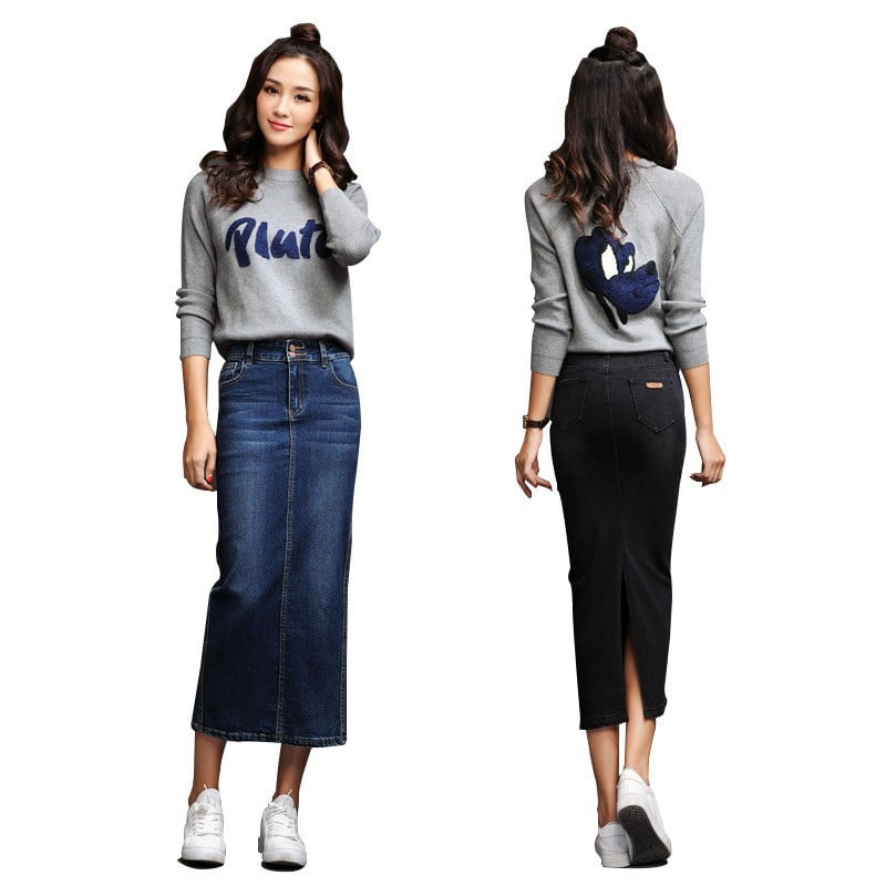 Women's Denim Skirt Image 6