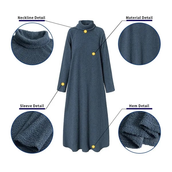 Perfect outfit for fall with the turtleneck dress