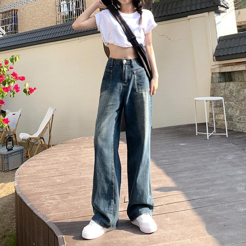 Women's Retro High Waist Jeans Image 4