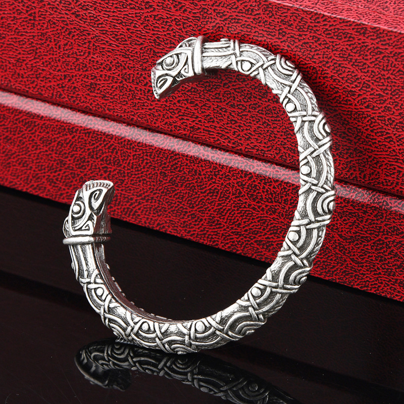 Viking Aoding Crow Head Bracelet Image 3