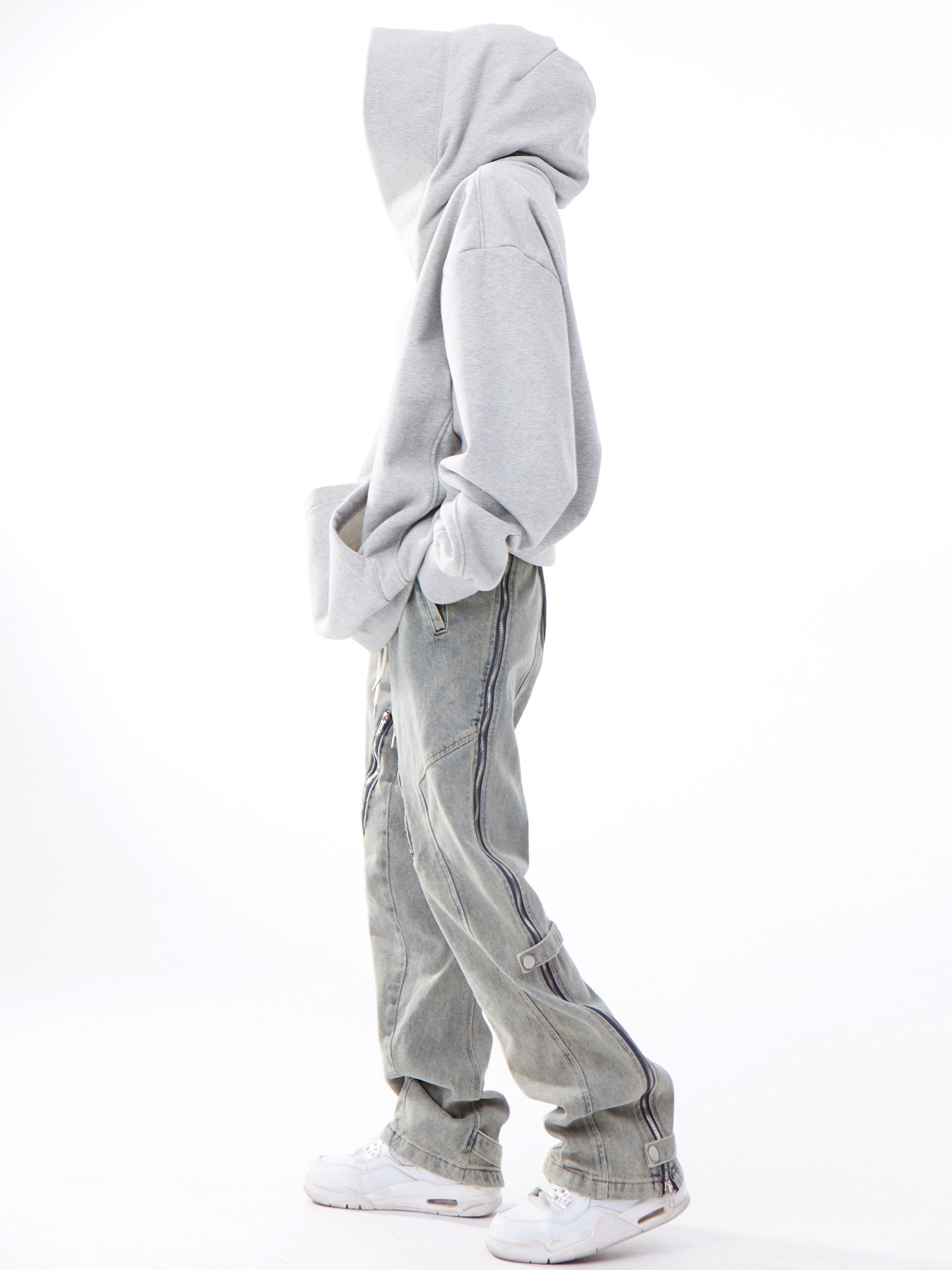 Niche Distressed Wash Jeans 8