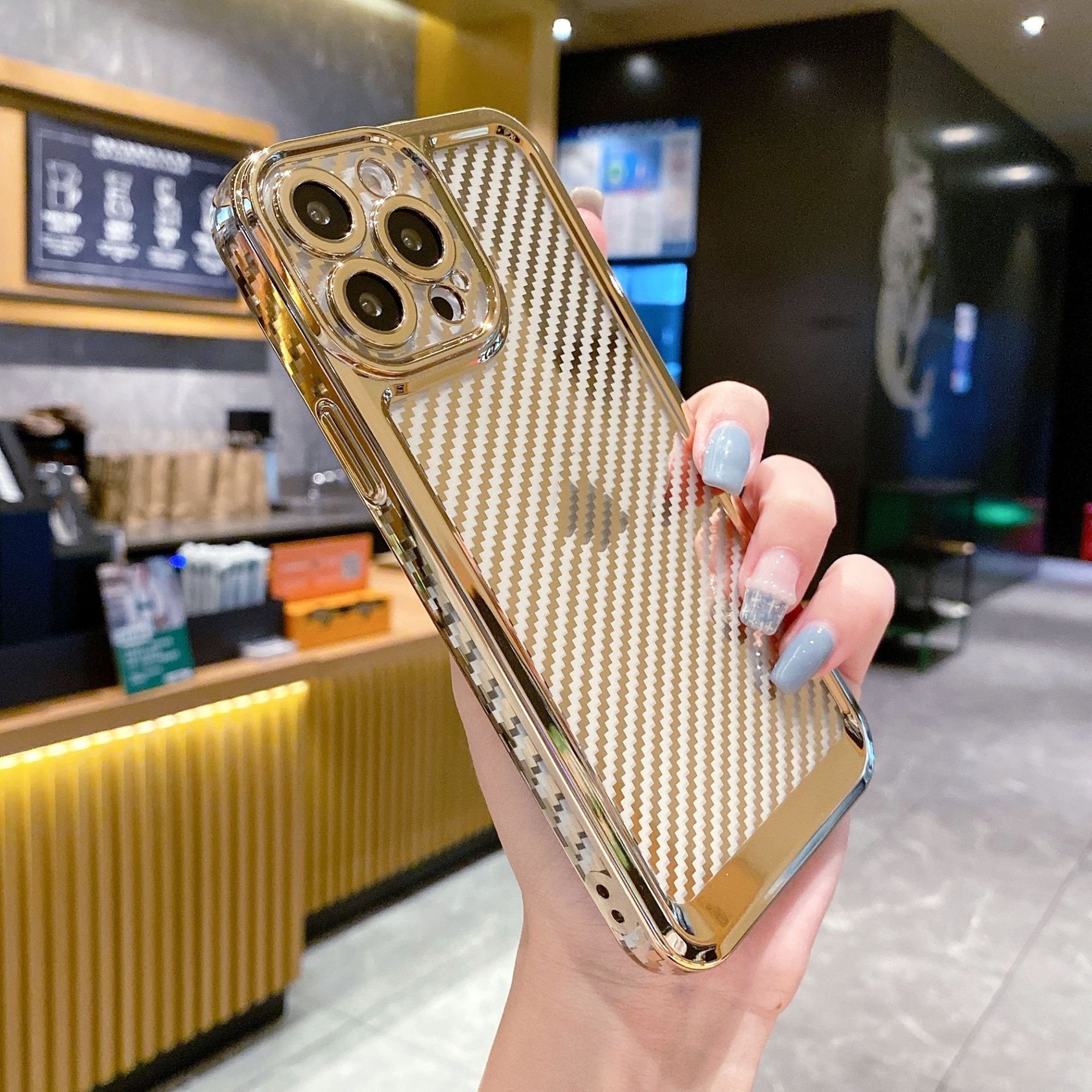 Electroplated Phone Case - On iPhone