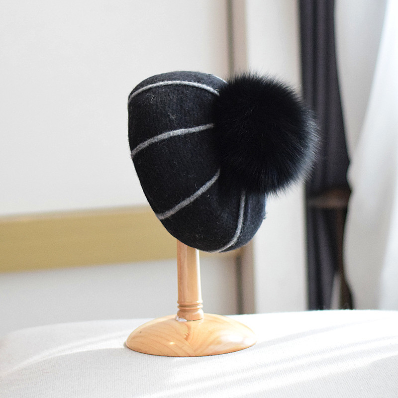 Pumpkin Wool Beret in Ginger