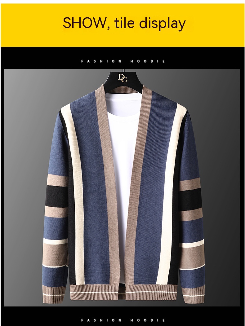 Men's Cardigan Knitwear - Casual Style