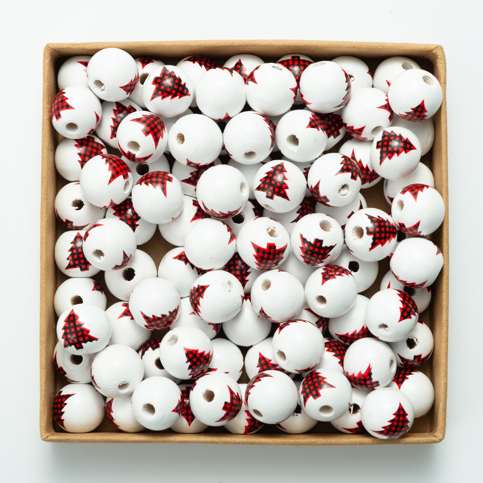 Christmas Wood Beads 6