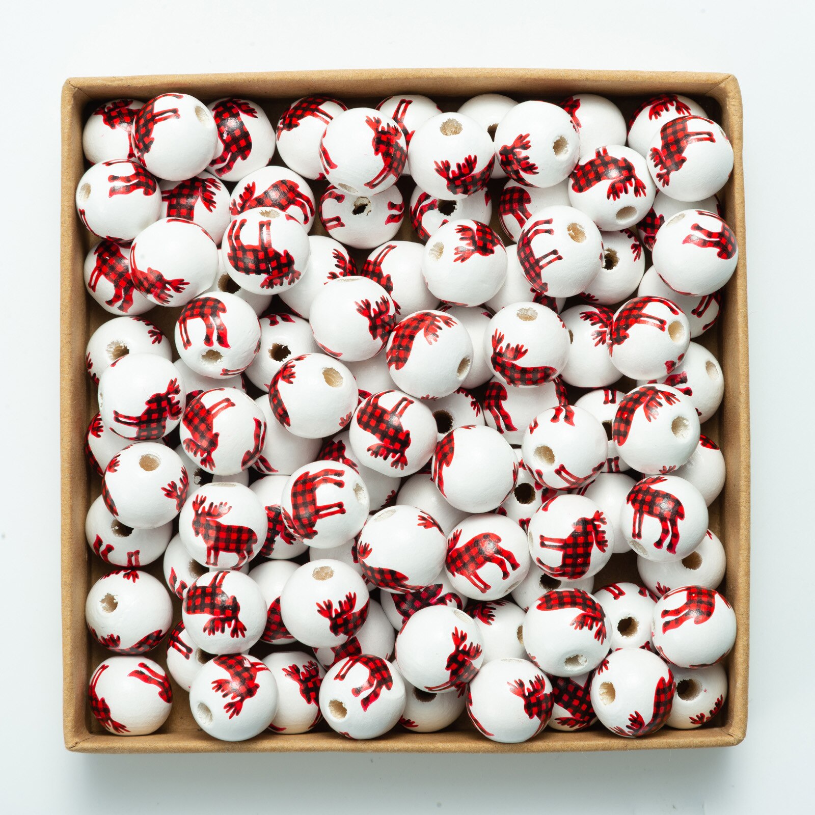 Christmas Wood Beads 4