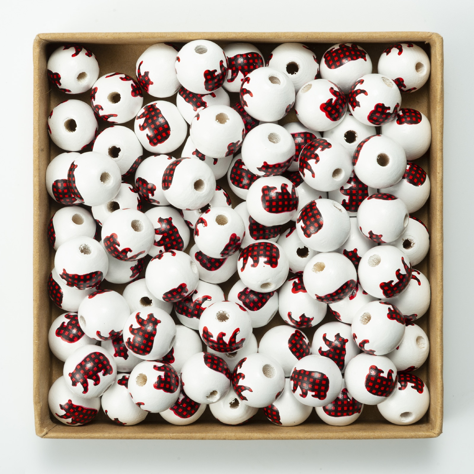 Christmas Wood Beads 5