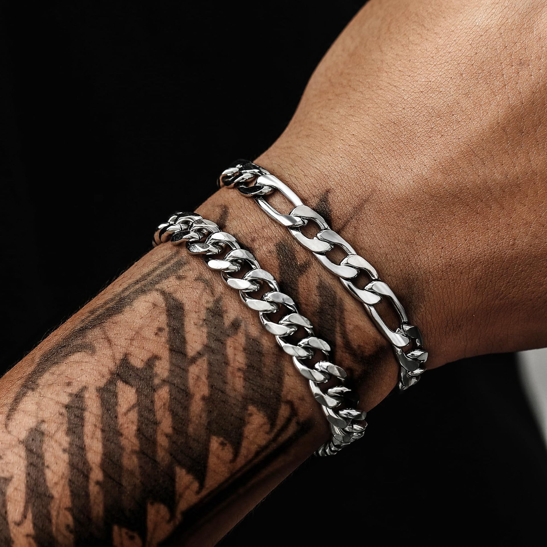 Men's Stainless Steel Cuban Twist Bracelet - Image 6