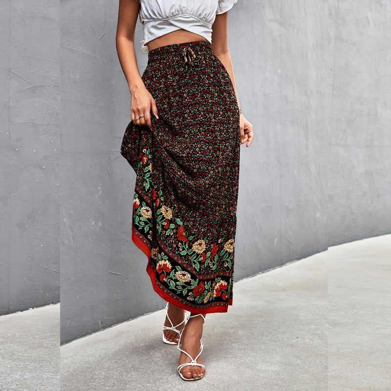 Floral Long Skirt