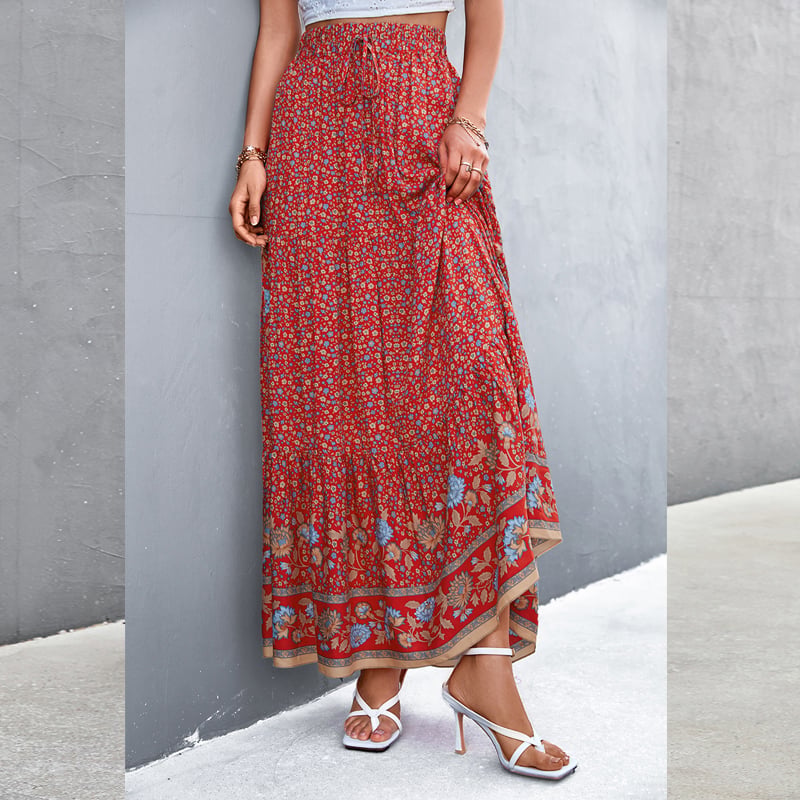 Floral Long Skirt