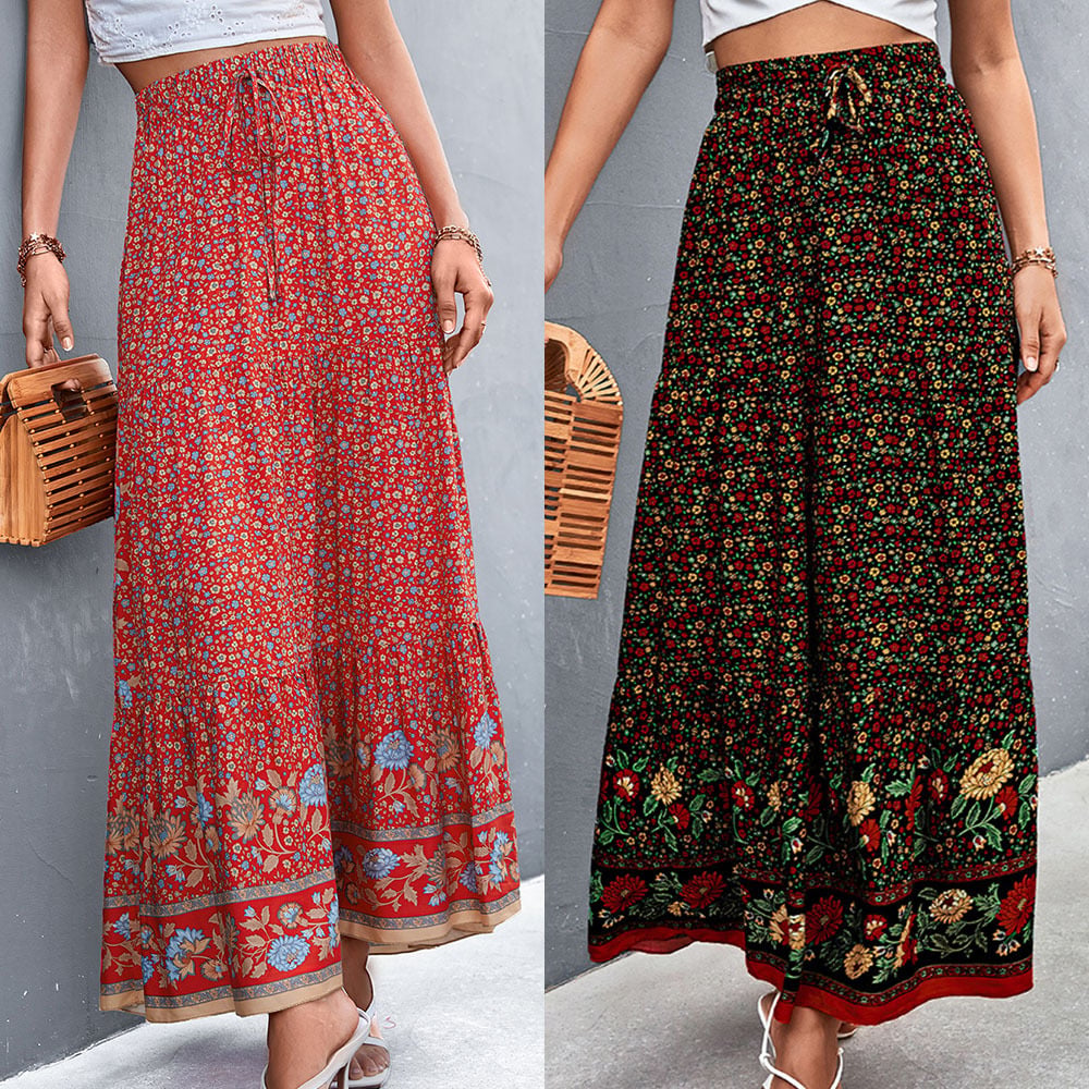 Floral Long Skirt