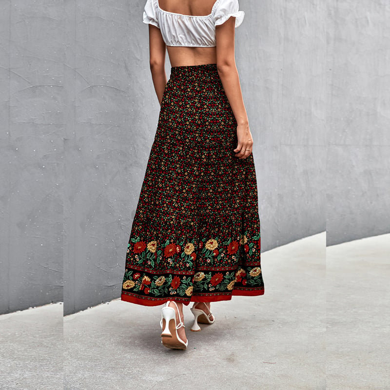 Floral Long Skirt