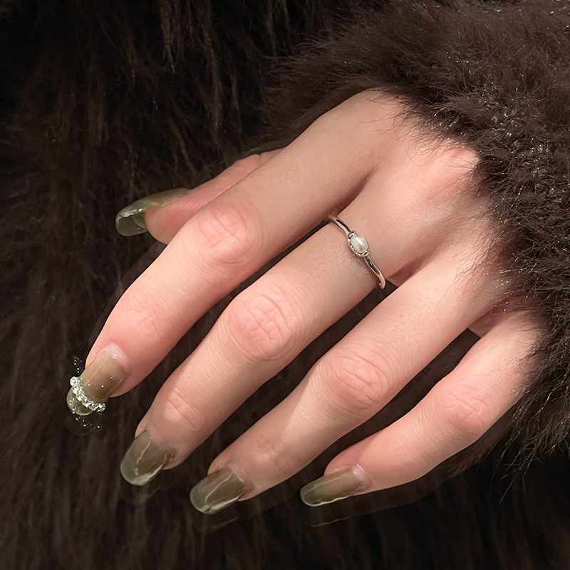 Freshwater Pearl Irregular Metal Ring - Image 6