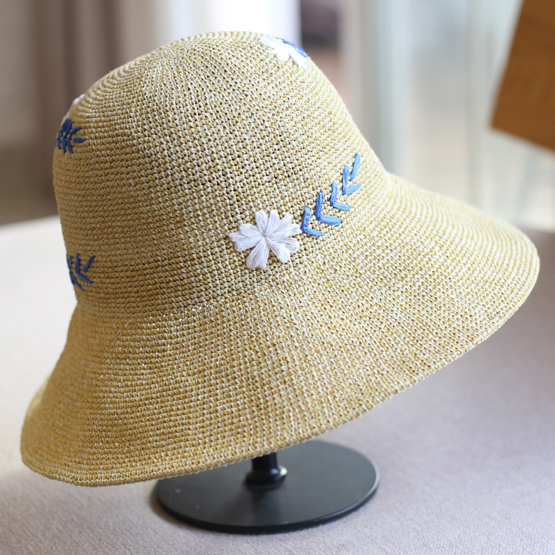 Fashion Sunscreen Flower Travel Bowler - Image 3