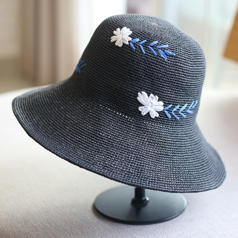 Fashion Sunscreen Flower Travel Bowler - Image 1