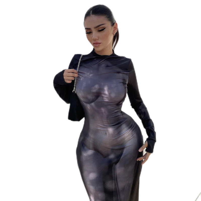 3D Body Print Dress Image 3