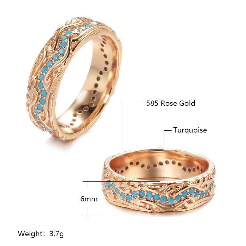 Anillo Retro Zafiro Nicho - Imagen 4