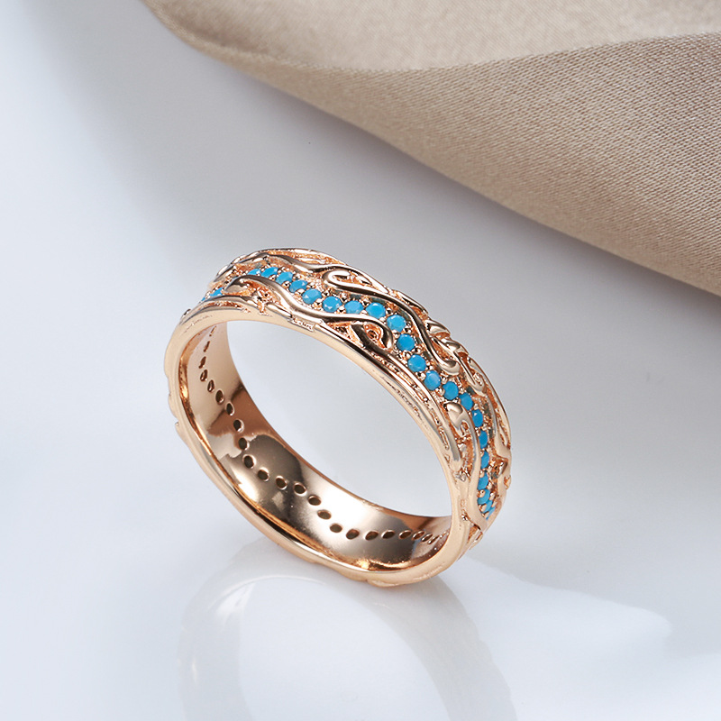 Anillo Retro Zafiro Nicho - Imagen 2