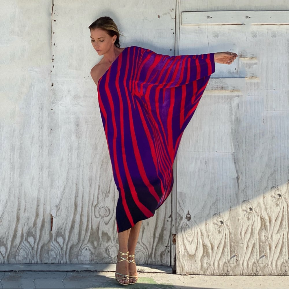 Sloping Shoulder Casual Beach Vacation Swing Dress