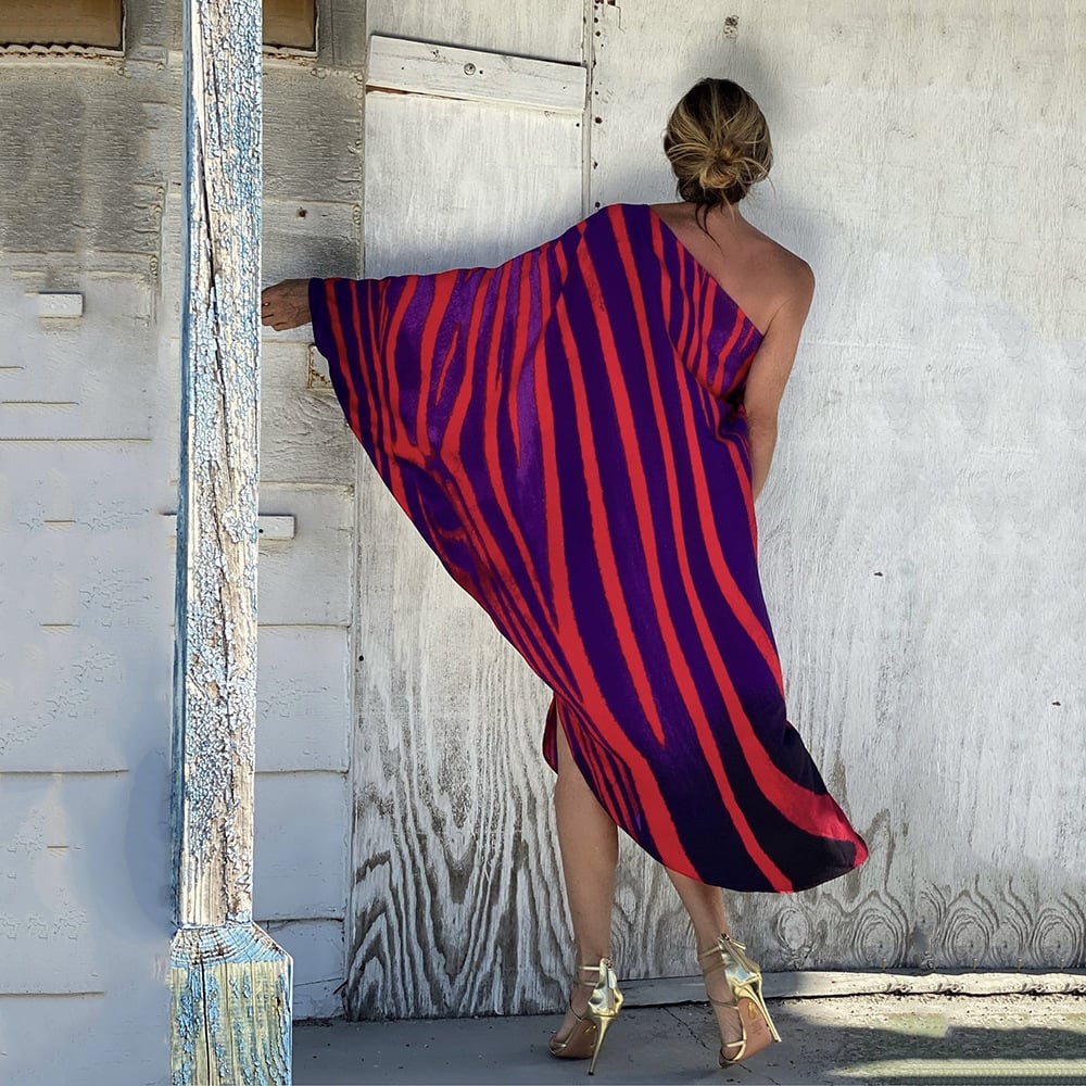 Sloping Shoulder Casual Beach Vacation Swing Dress