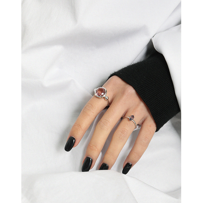 Women's Simple Temperament Sterling Silver Fine Ring - Image 5