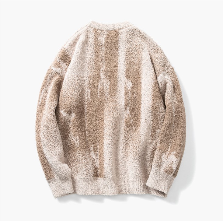 Casual Loose Oil Painting Sweater