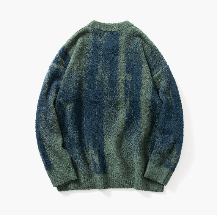 Casual Loose Oil Painting Sweater