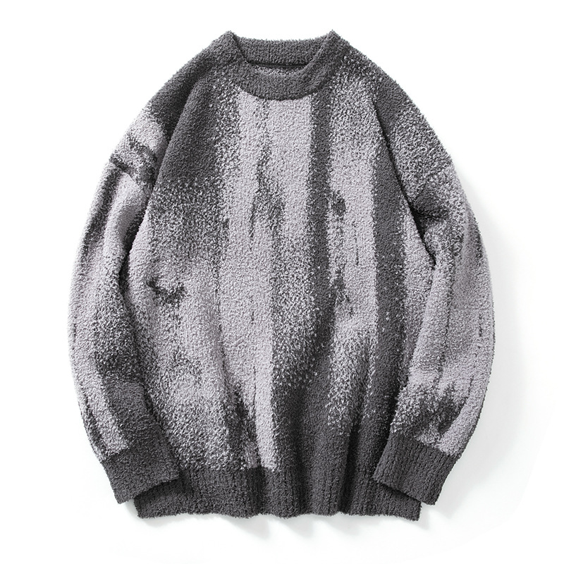 Casual Loose Oil Painting Sweater