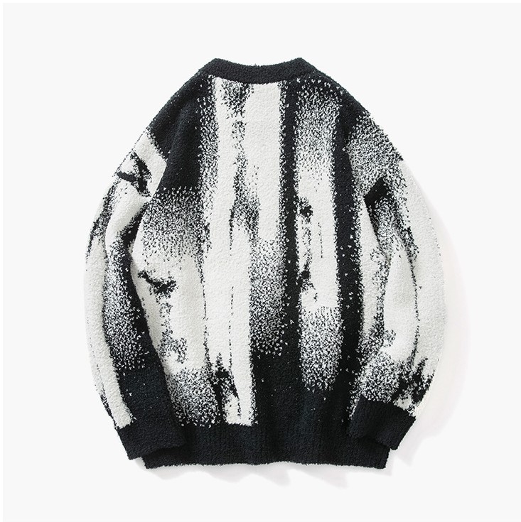 Casual Loose Oil Painting Sweater