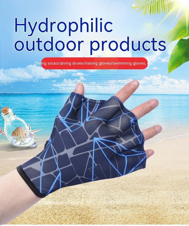 Swimming Gloves in action