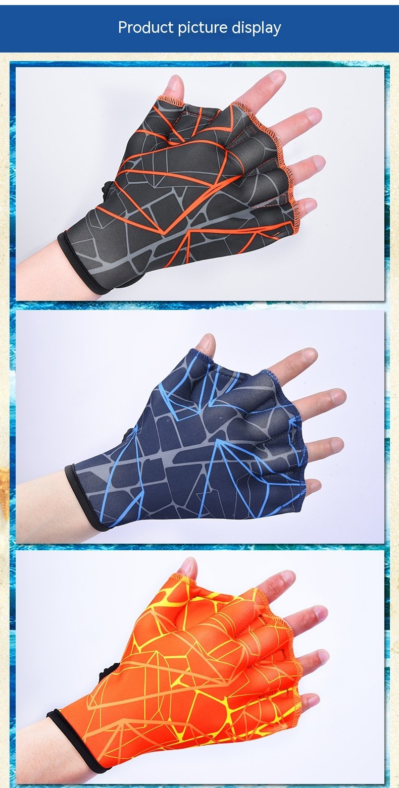 Colorful Swimming Gloves