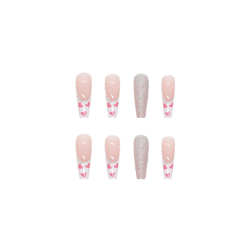 Wearable Finished Nail Beauty Love Fake Nails 2