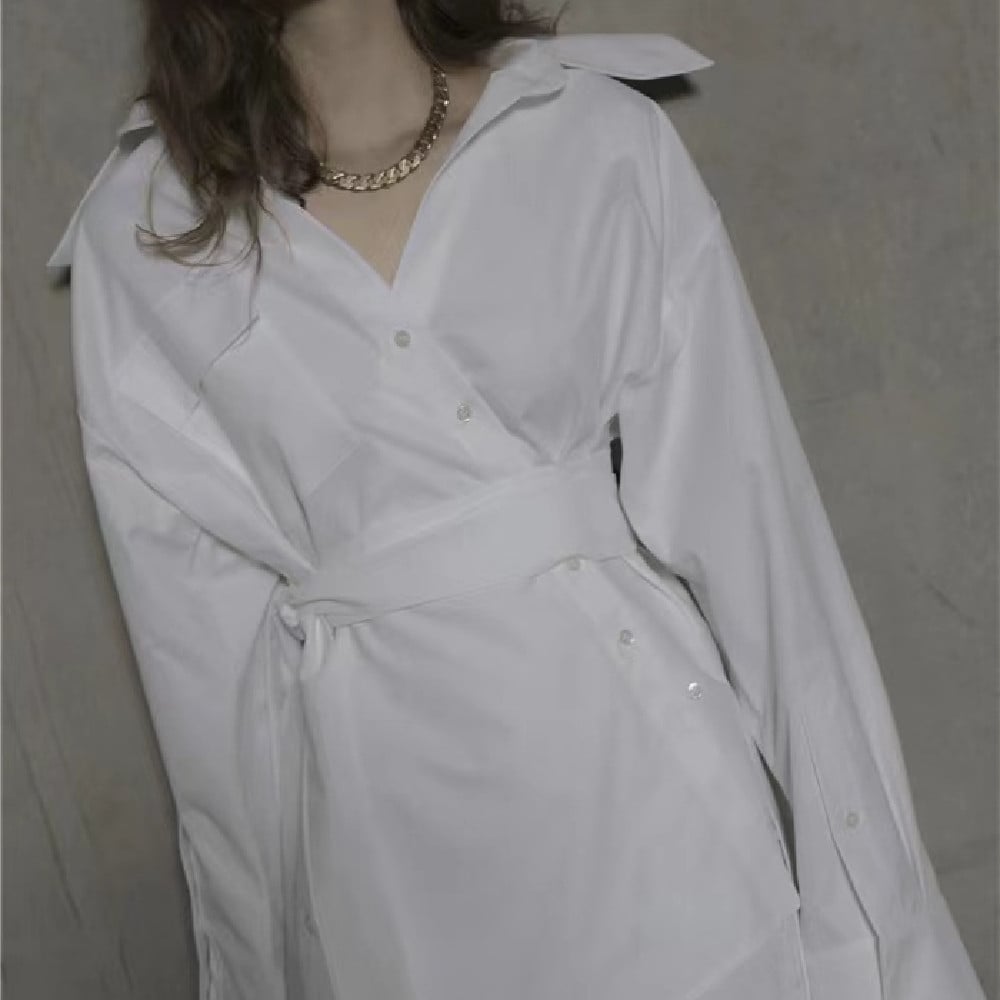 Women's Fashion Irregular Shirt Dress 2
