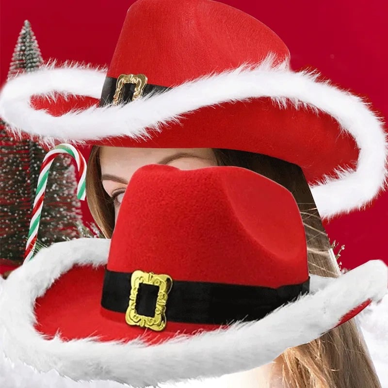 Christmas Cowboy Hat 1