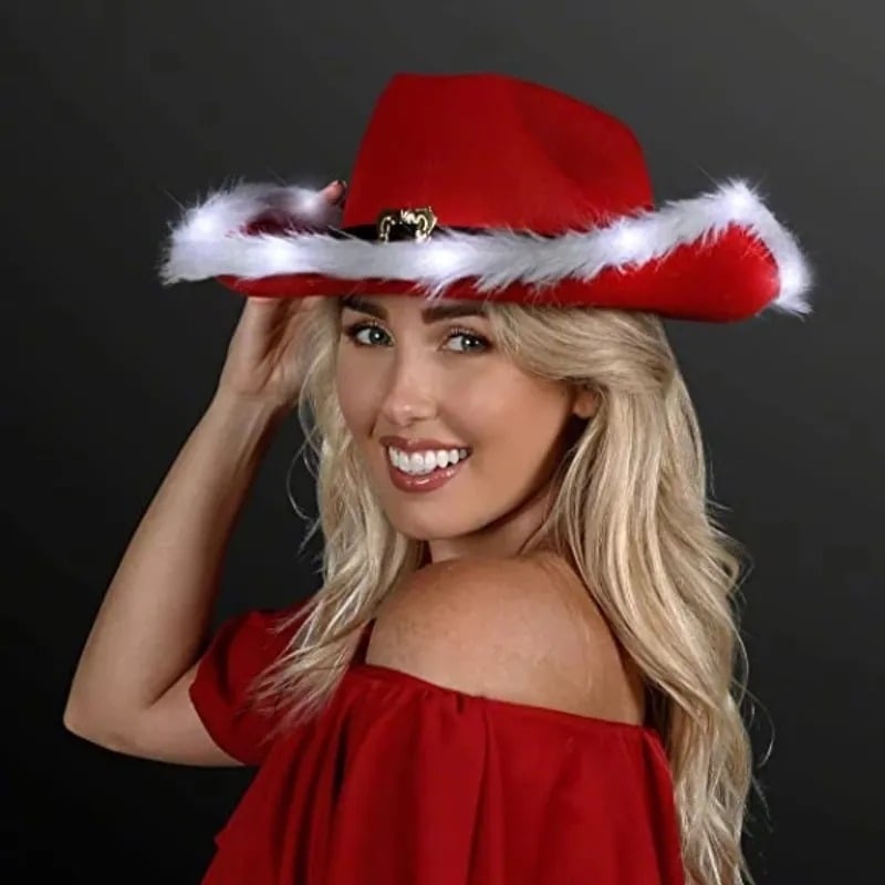 Christmas Cowboy Hat 4