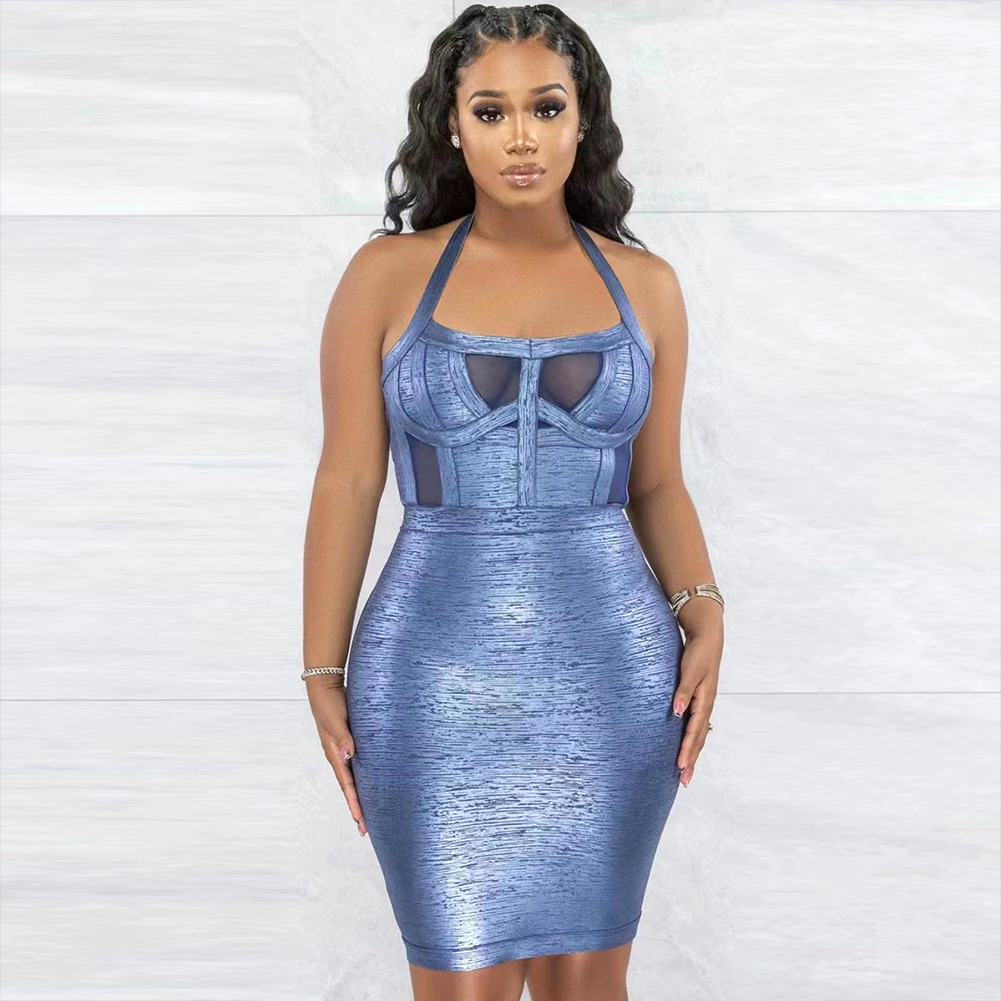 Halter Sleeveless Tube Top Hip Skirt Image 5