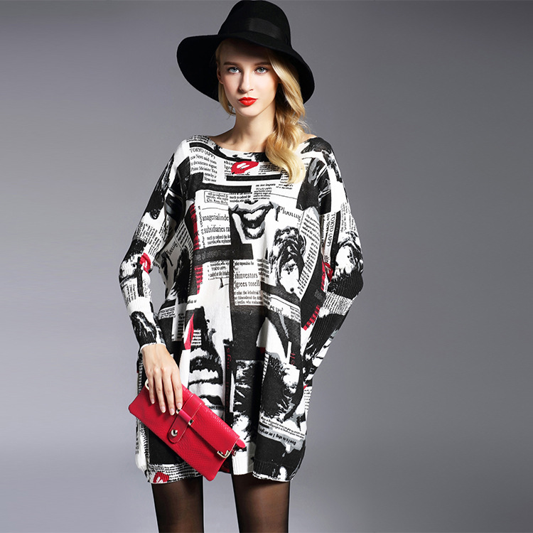 Mouth Printed Sweater Image 3