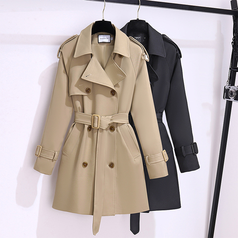 Short Trench Coat Khaki