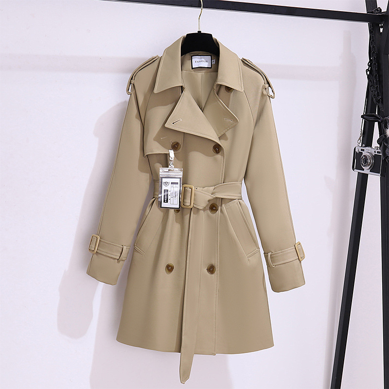 Short Trench Coat Khaki