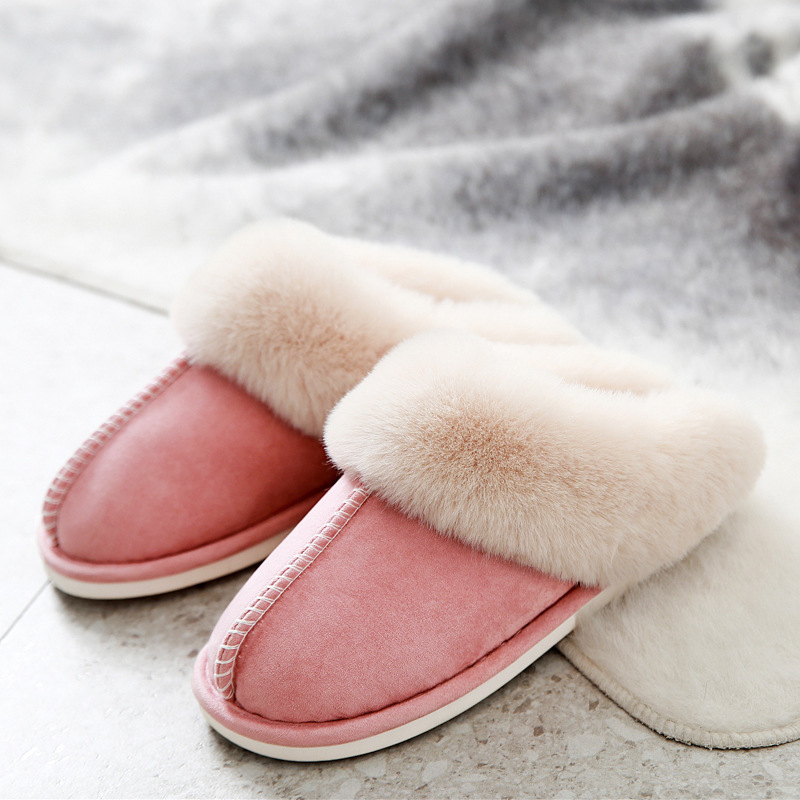 Suede Cotton Slippers 9