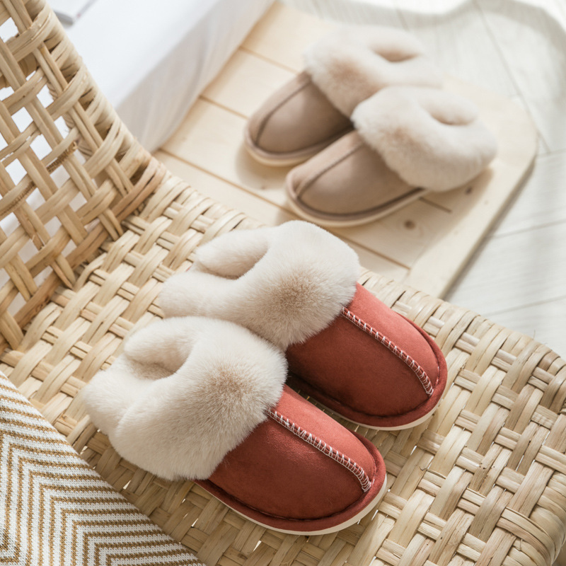 Suede Cotton Slippers 6