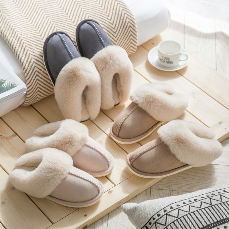 Suede Cotton Slippers 4